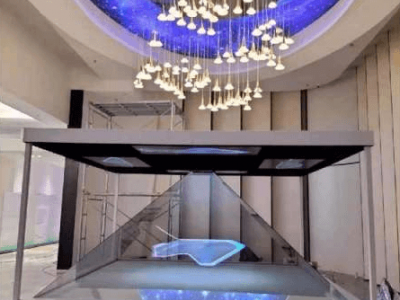 全息展柜/商场柜台化妆品展示柜台专用/全息投影柜/展柜直供图2