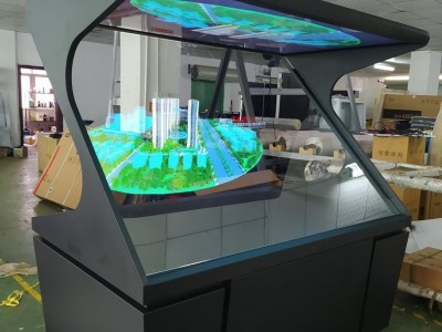 180度全息投影展柜 幻影成像金字塔 全息互动展 数字展示柜图3